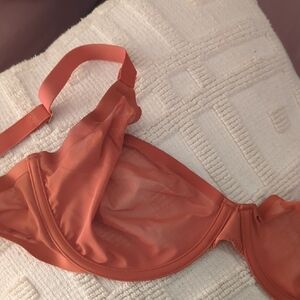 CUUP Vibrant Orange Sheer Bra